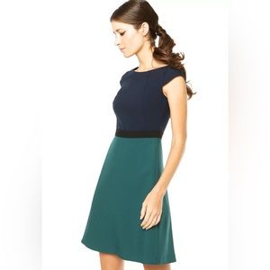 NWT Dorothy Perkins Navy Teal Career Dress 18 US XE